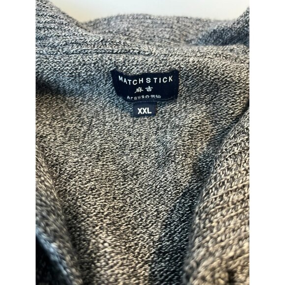 Matchstick Women's Grey Long Sleeve Open Front With Buttons Cardigan Size XXL - Picture 2 of 11